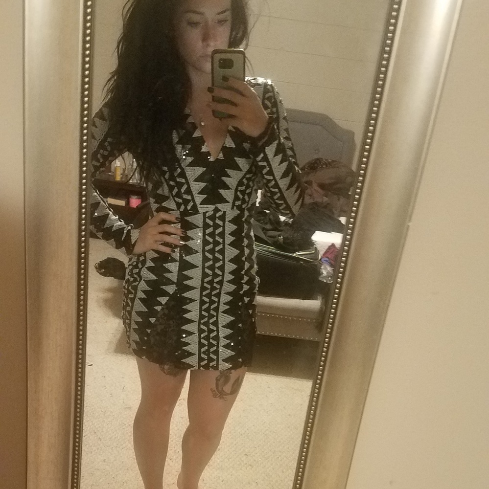 Super Vegas-y Sequin Dress.